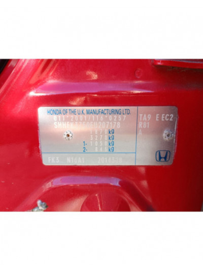 honda civic (fk) del año 2014