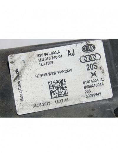 Recambio de faro derecho para audi a3 (8v1, 8vk) 1.6 tdi referencia OEM IAM 8V0941004A