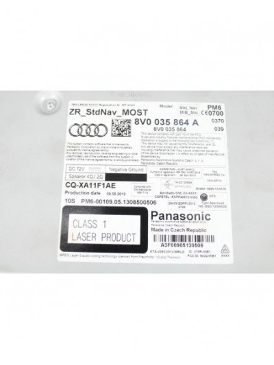 Recambio de sistema navegacion gps para audi a3 (8v1, 8vk) 1.6 tdi referencia OEM IAM 8V0035864A