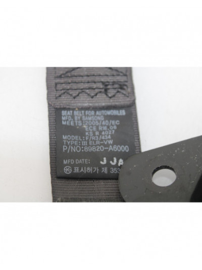 Recambio de cinturon seguridad trasero derecho para kia cee'd drive referencia OEM IAM 89820A6000