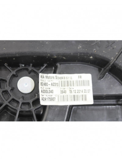 Recambio de elevalunas delantero derecho para kia cee'd drive referencia OEM IAM 82480A2310