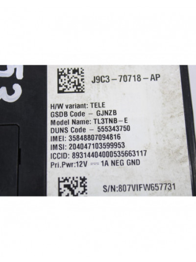 Recambio de centralita telefono para land rover evoque hse referencia OEM IAM J9C370718AP