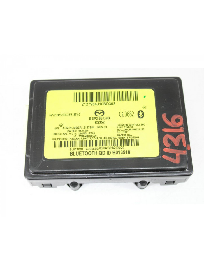 Centralita bluetooth MAZDA 3 LIM. Sportive 2012