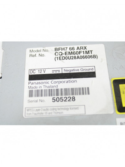 Recambio de sistema audio / radio cd para mazda 3 lim. (bl) sportive referencia OEM IAM BDA566AH0A