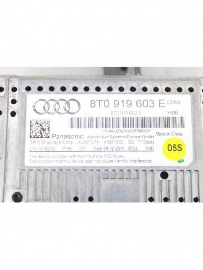 Pantalla multifuncion AUDI A4 B8 Avant 2.0 TDI 2010