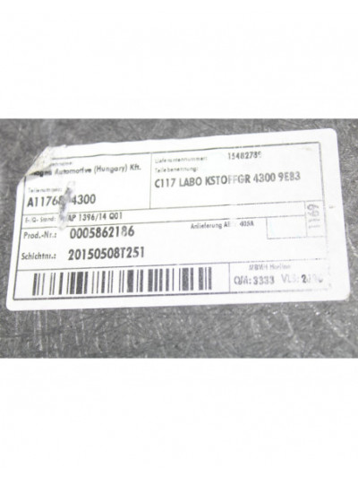Moqueta suelo maletero MERCEDES-BENZ CLA Coupé CLA 180 2015
