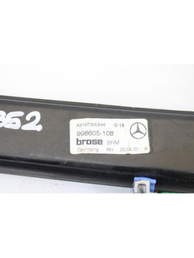 Recambio de elevalunas trasero derecho para mercedes-benz clase cls (w219) 320 cdi (219.322) referencia OEM IAM A2197300846