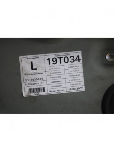 Recambio de elevalunas trasero izquierdo para mercedes-benz clase b (w245) 180 cdi (245.207) referencia OEM IAM A1697301579