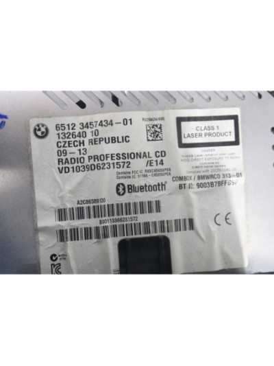 Recambio de sistema audio / radio cd para mini r56 one d referencia OEM IAM 6512345743401