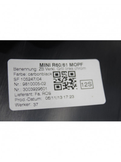 Recambio de guarnecido interior para mini countryman (r60) one d referencia OEM IAM 9810005