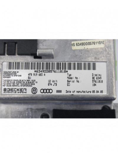 Pantalla multifuncion AUDI A6 C6 3.0 TDI quattro 2005