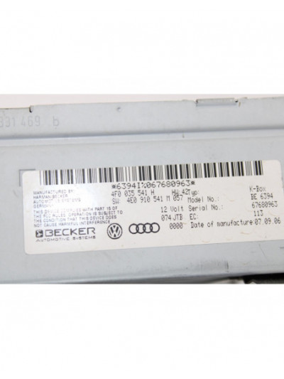 Recambio de sistema audio / radio cd para audi a6 berlina (4f2) 2.0 tdi referencia OEM IAM 4F0035541H