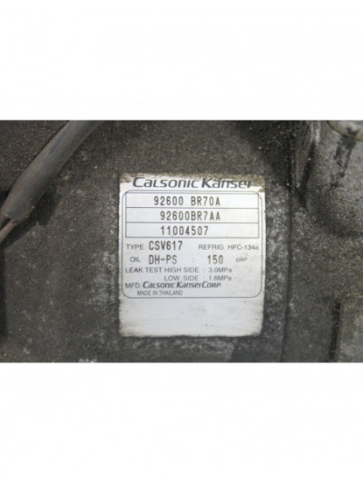 Compresor aire acondicionado NISSAN QASHQAI I 2.0 dCi 2011