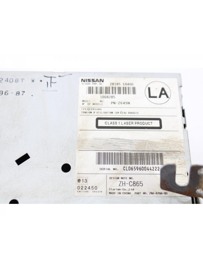 Recambio de sistema audio / radio cd para nissan navara pick-up (d40m) doble cab se 4x2 referencia OEM IAM 28185EB400