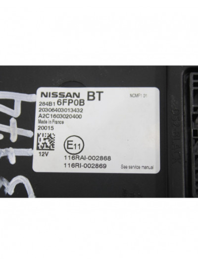 Recambio de modulo confort para nissan qashqai (j11) acenta referencia OEM IAM 284B16FP0B