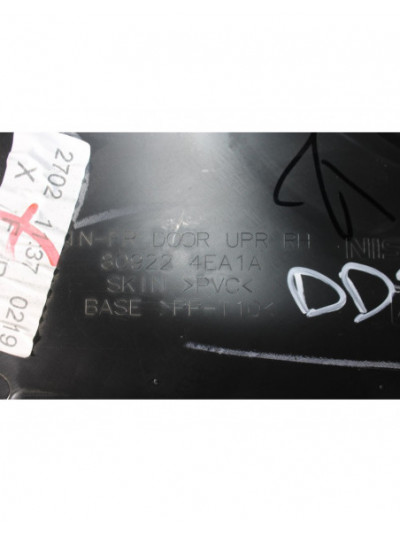 Recambio de guarnecido puerta delantera derecha para nissan qashqai (j11) acenta referencia OEM IAM 809104EA1A