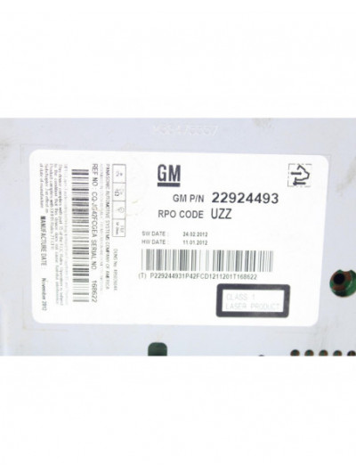SISTEMA AUDIO / RADIO CD OPEL ASTRA J LIM. SELECTIVE 2013 REF. OPEL ASTRA J LIM. SELECTIVE 2013 REF. OPEL ASTRA J LIM. Selective