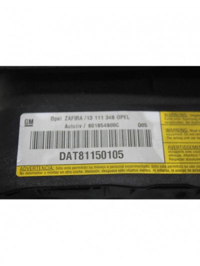 Recambio de airbag delantero izquierdo para opel zafira b cosmo referencia OEM IAM 13111348