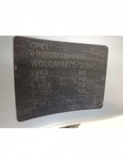 opel zafira b del año 2007