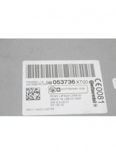 Recambio de sistema audio / radio cd para peugeot 3008 active referencia OEM IAM 98053736XT