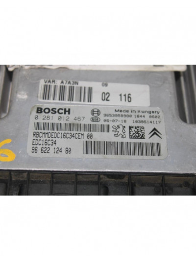 Recambio de centralita motor uce para peugeot 207 xs referencia OEM IAM 9662212480