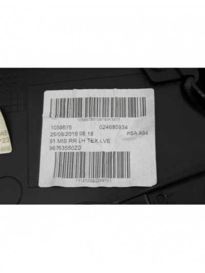 Recambio de guarnecido puerta trasera izquierda para peugeot 2008 (--.2013) allure referencia OEM IAM 96763550ZD