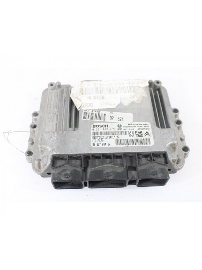 Recambio de centralita motor uce para peugeot 207 sw 1.6 hdi fap referencia OEM IAM 9663786480