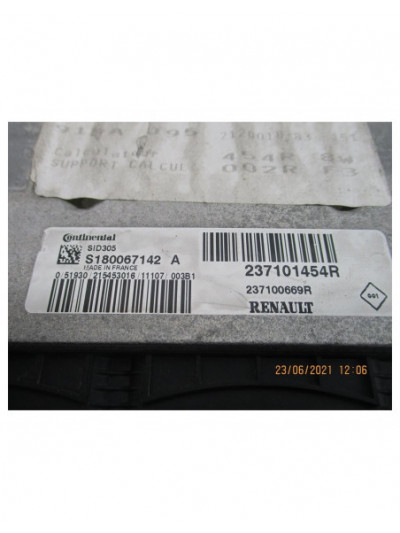 Recambio de centralita motor uce para renault scenic iii 1.5 dci diesel fap referencia OEM IAM 237101454