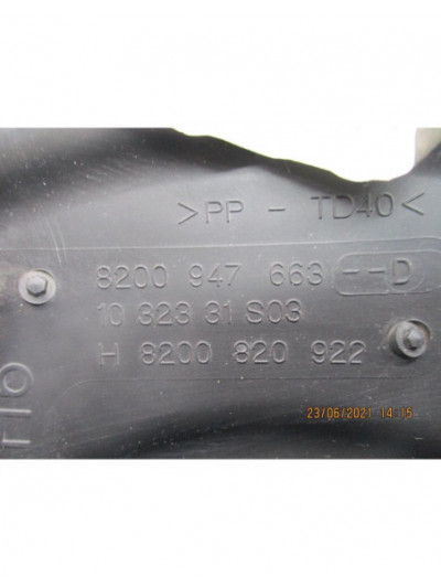 Recambio de carcasa filtro aire admisión para renault scenic iii 1.5 dci diesel fap referencia OEM IAM 8200947663