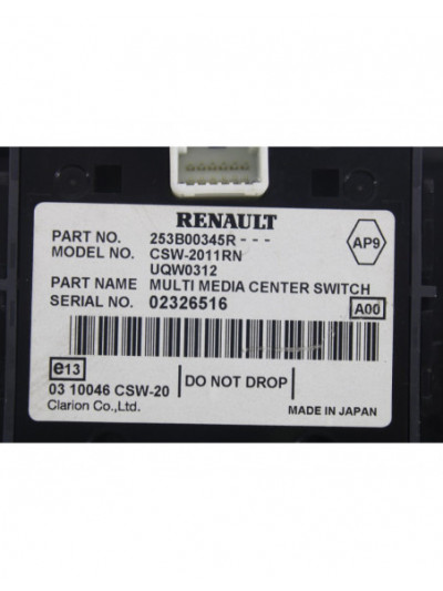 Mando sistema gps RENAULT MEGANE III COUPE Dynamique 2010