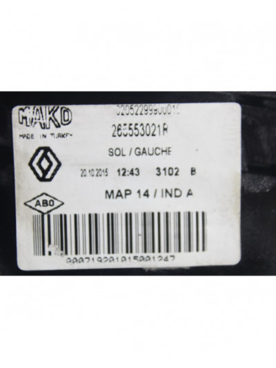 Recambio de piloto trasero izquierdo para renault clio iv business referencia OEM IAM 265553021R