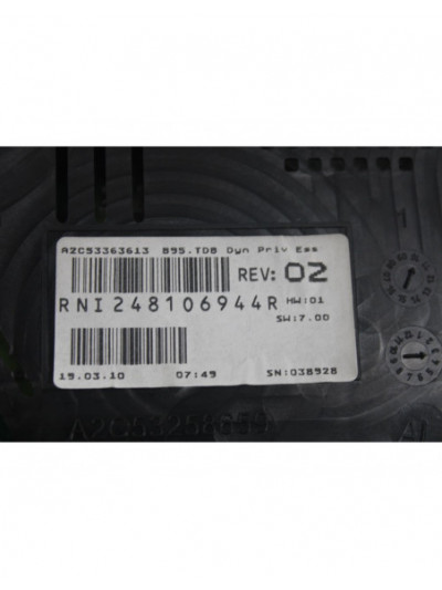 Recambio de cuadro instrumentos para renault megane iii coupe dynamique referencia OEM IAM 248106944R