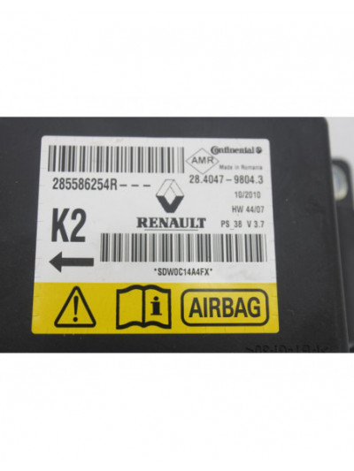 Recambio de centralita airbag para renault megane iii coupe dynamique referencia OEM IAM 285586254R