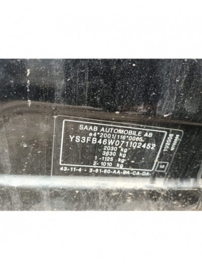 saab 9-3 berlina del año 2007