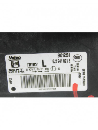 Recambio de faro izquierdo para seat ibiza iv (6j5, 6p1) 1.2 referencia OEM IAM 6J2941021E