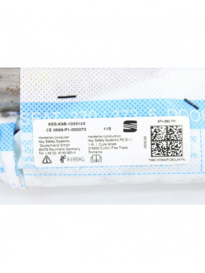 Recambio de airbag cortina delantero izquierdo para seat leon (5f1) 1.6 tdi referencia OEM IAM 5F4880741