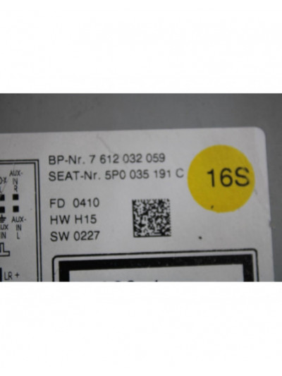 Recambio de sistema navegacion gps para seat leon (1p1) reference referencia OEM IAM 5P0035191C