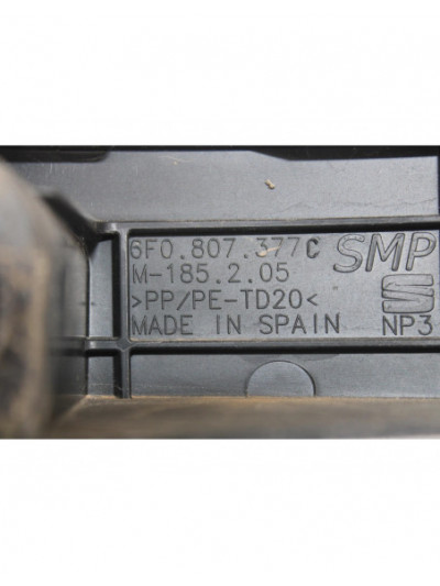 Recambio de soporte paragolpes trasero para seat ibiza st (6p8) 1.0 tsi referencia OEM IAM 6F0807377C