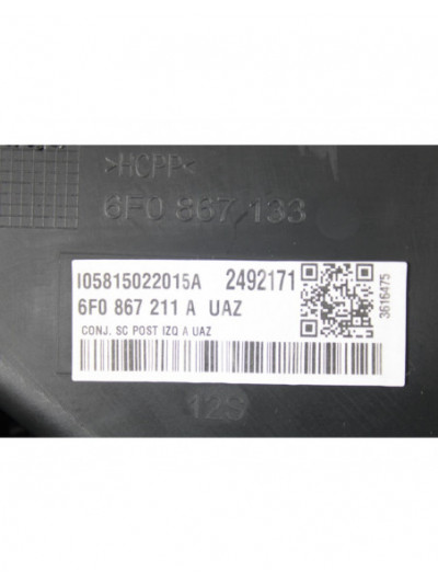 Recambio de guarnecido puerta trasera izquierda para seat ibiza st (6p8) 1.0 tsi referencia OEM IAM 6F0867211A