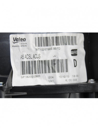 Calefaccion entera normal SEAT ALTEA XL Reference 2014