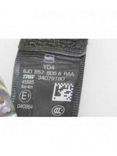 Recambio de cinturon seguridad trasero derecho para seat ibiza (6p1) fr referencia OEM IAM 6J0857805A