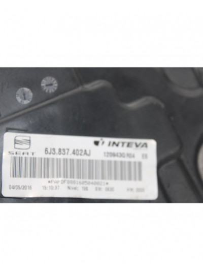 Recambio de elevalunas delantero derecho para seat ibiza (6p1) fr referencia OEM IAM 6J3837402AJ