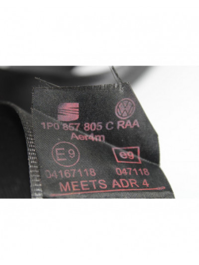 Recambio de cinturon seguridad trasero izquierdo para seat leon (1p1) reference ecomotive referencia OEM IAM 1P0857805C