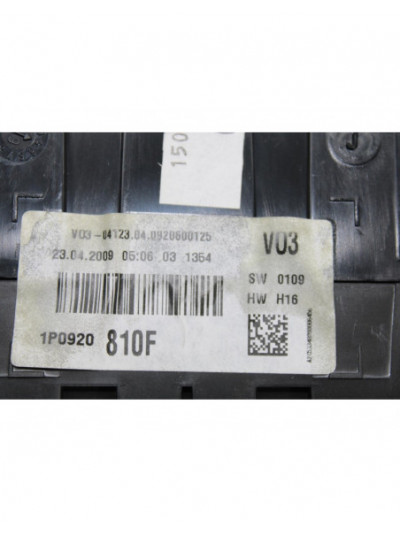 Recambio de cuadro instrumentos para seat leon (1p1) reference ecomotive referencia OEM IAM 1P0920810F