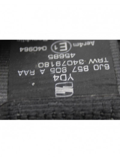 Recambio de cinturon seguridad trasero derecho para seat ibiza sc (6j1) copa referencia OEM IAM 6J0857805A