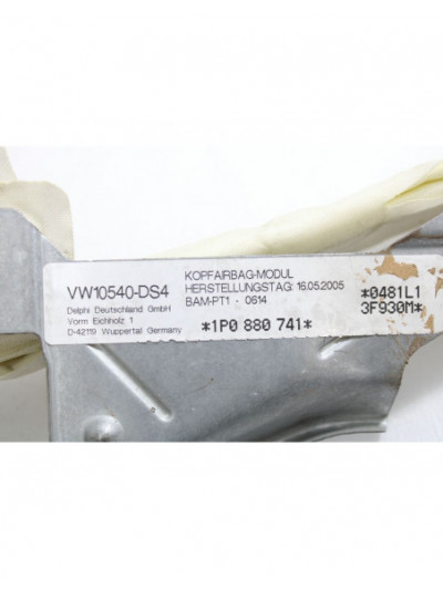 Recambio de airbag lateral delantero izquierdo para seat leon (1p1) referencia OEM IAM 1P0880741