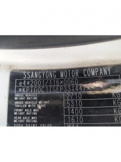 ssangyong rexton w / rexton del año 2014