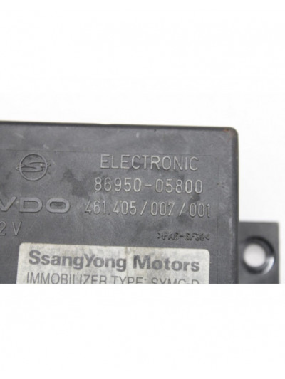 Recambio de centralita inmovilizador para ssangyong korando 2.9 tdi referencia OEM IAM 8695005800