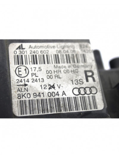 Faro derecho AUDI A4 BER. Básico 2008